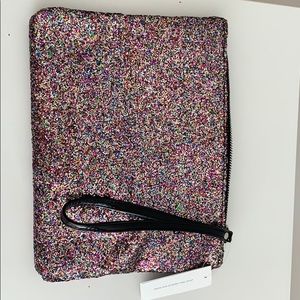 Top Shop glitter clutch